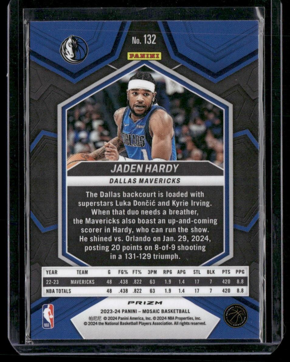 2023-24 Panini Mosaic #132 Jaden Hardy Mosaic