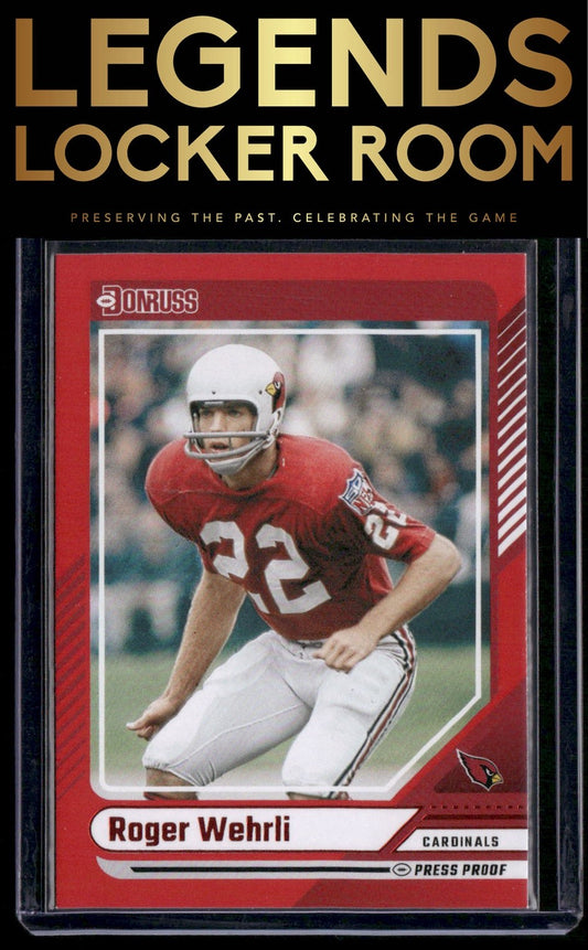 2024 Donruss #203 Roger Wehrli Press Proof Red