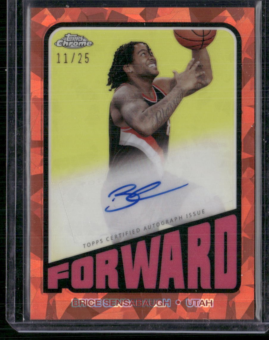 2023-24 Topps Chrome Brice Sensabaugh 1972 Topps Auto Refractors Orange #/25