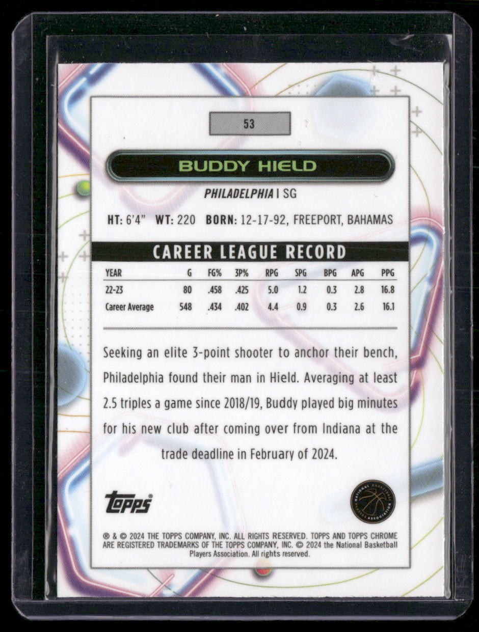 2023-24 Topps Chrome Cosmic #53 Buddy Hield