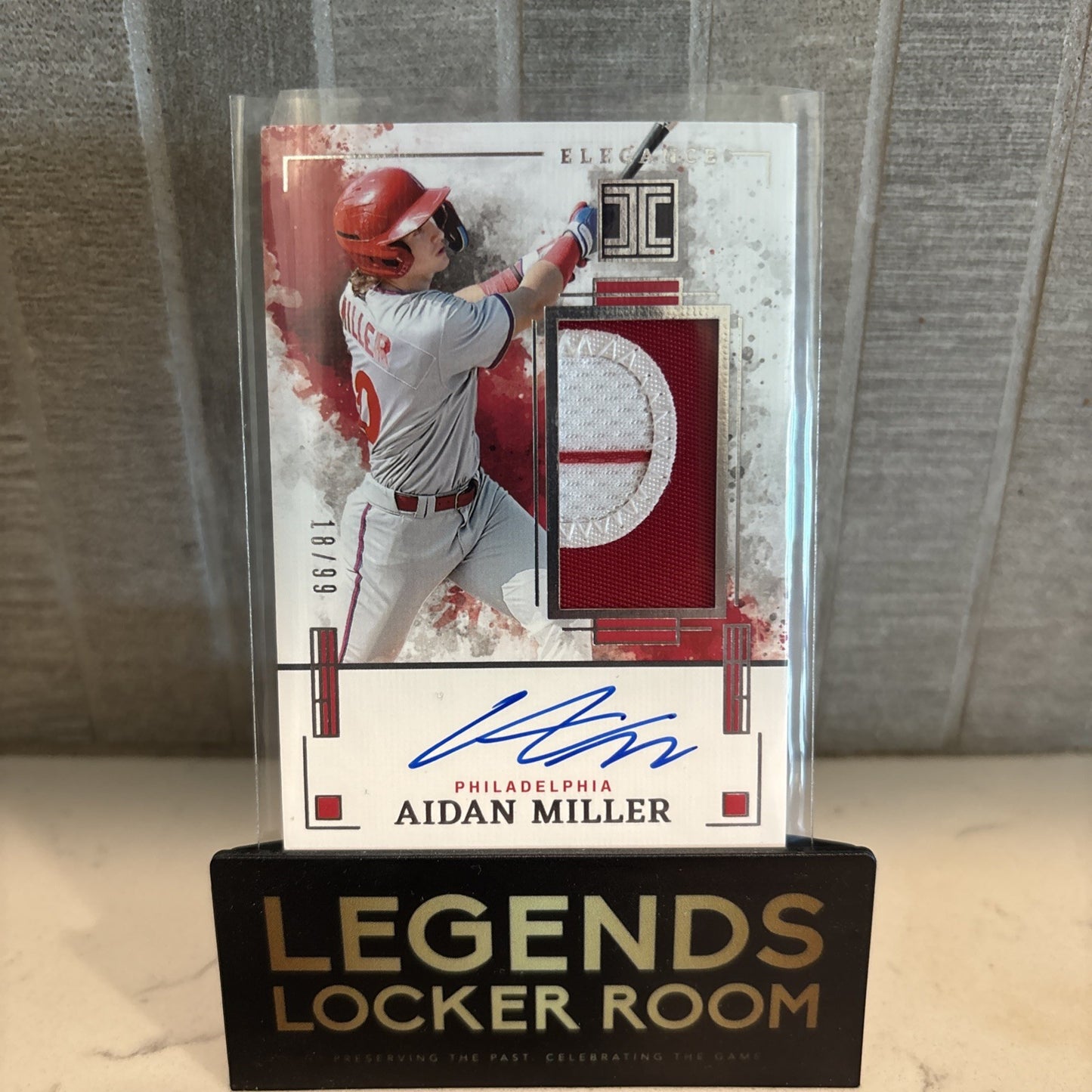 2025 Panini Impeccable Aidan Miller Elegance Jersey Patch Auto /99