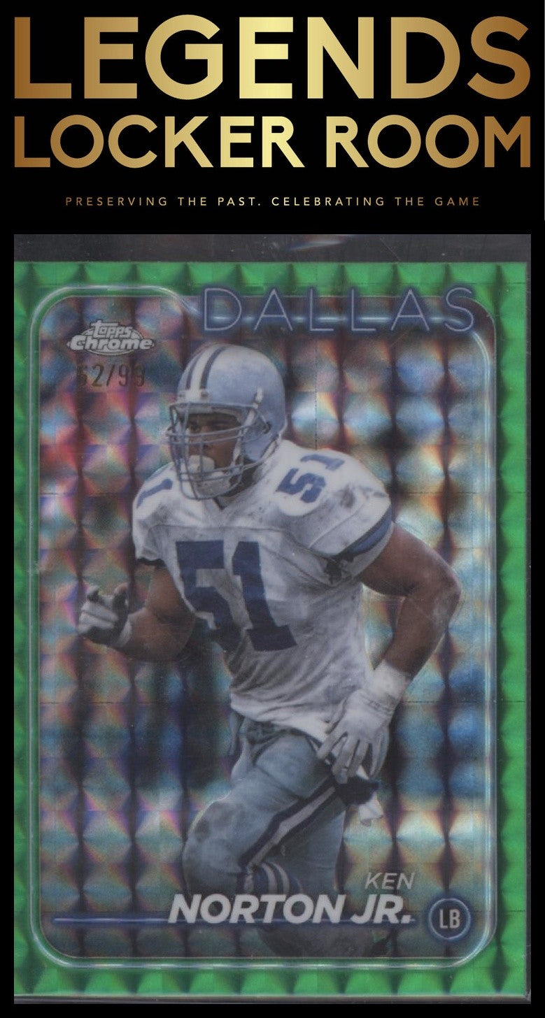 2024 Topps Chrome Ken Norton Jr. Green Geometric Refractor /99