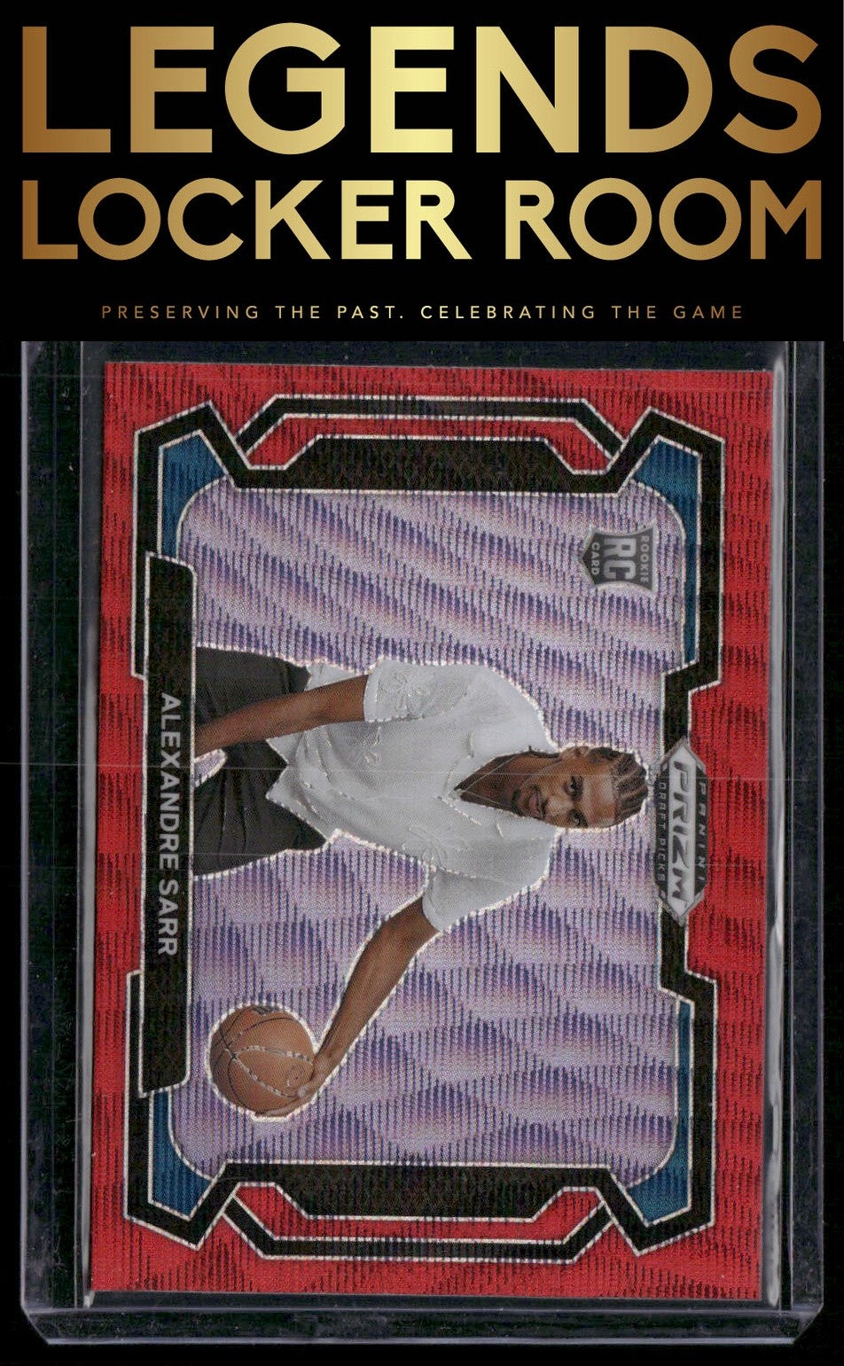 2024 Panini Prizm Draft Picks #52b Alexandre Sarr Prizms Red Wave