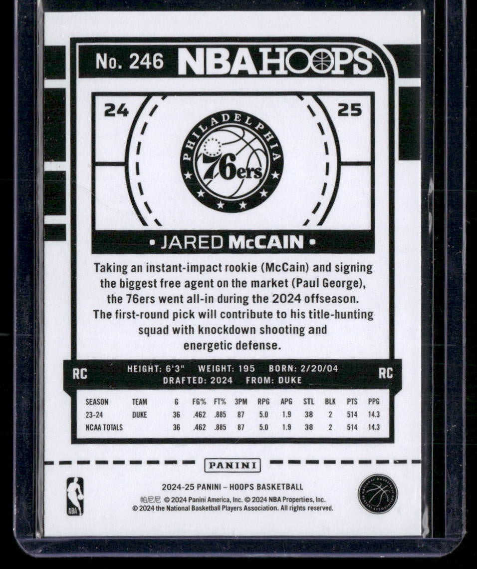 2024-25 Hoops #246 Jared McCain