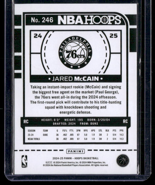 2024-25 Hoops #246 Jared McCain