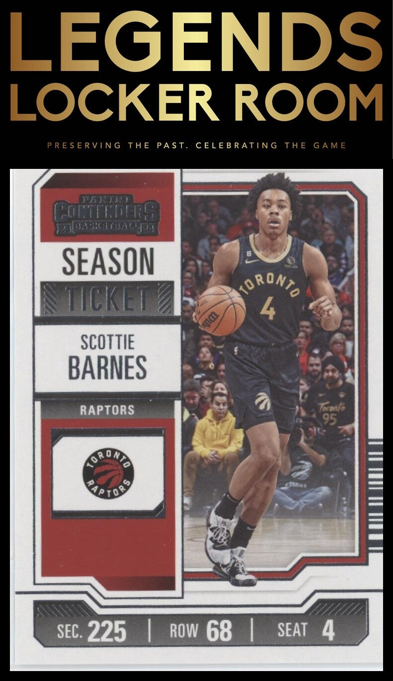 2023-24 Panini Contenders #37 Scottie Barnes Season Ticket Retail