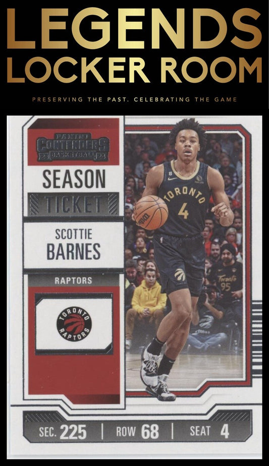 2023-24 Panini Contenders #37 Scottie Barnes Season Ticket Retail
