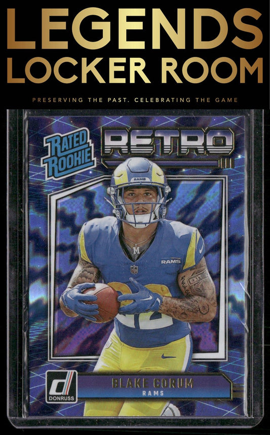 2024 Donruss #10 Blake Corum Rated Rookies Retro