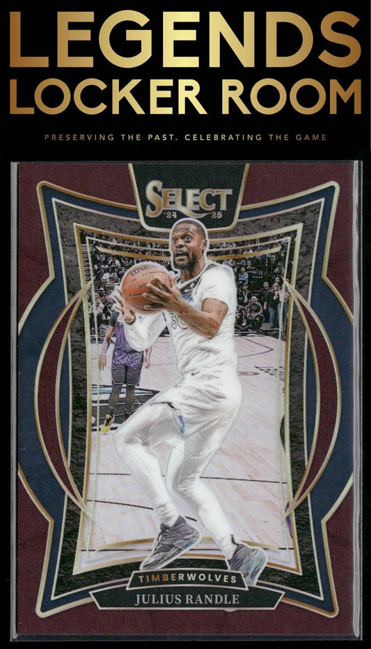 2024-25 Panini Select #45 Julius Randle Maroon Prizm #/175