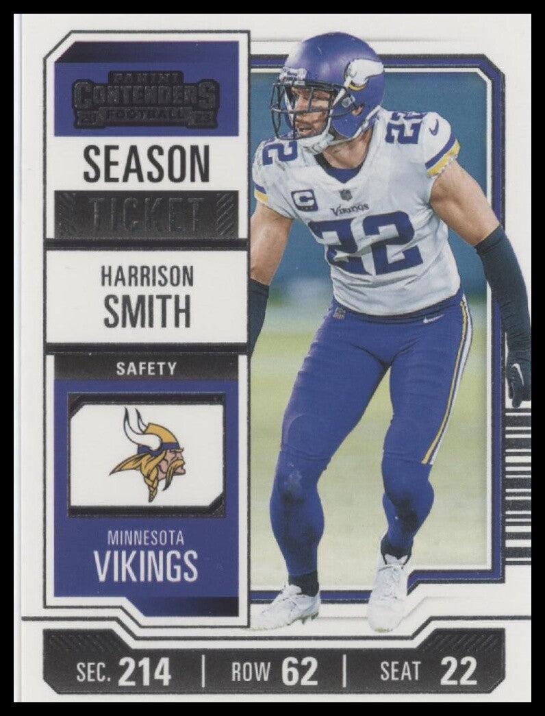2023 Panini Contenders #66 Harrison Smith Season Ticket Retail
