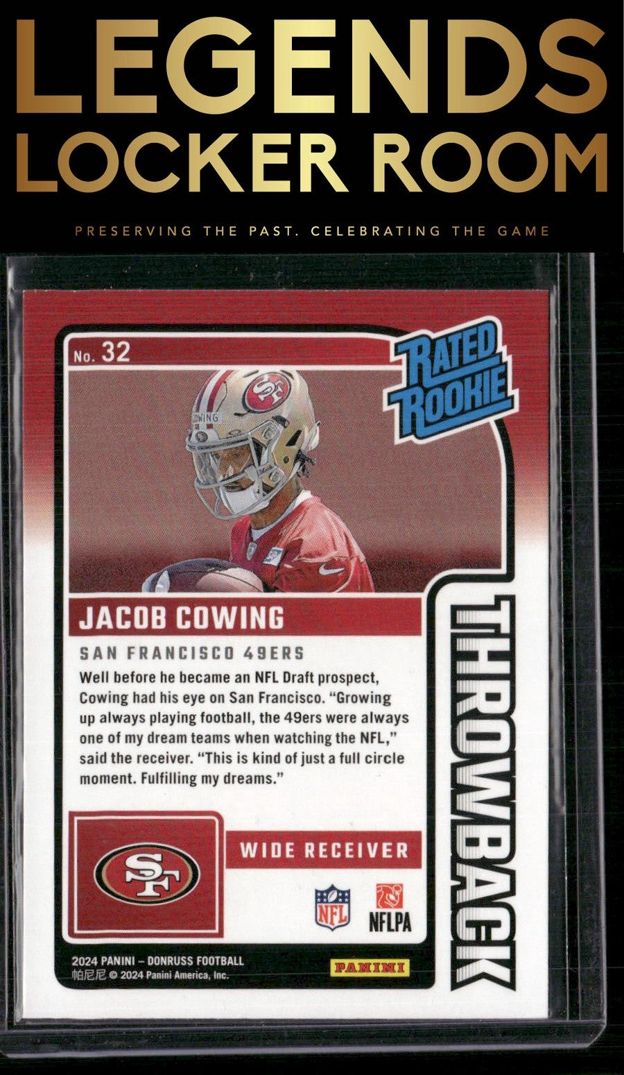 2024 Donruss #32 Jacob Cowing Rated Rookies Throwback