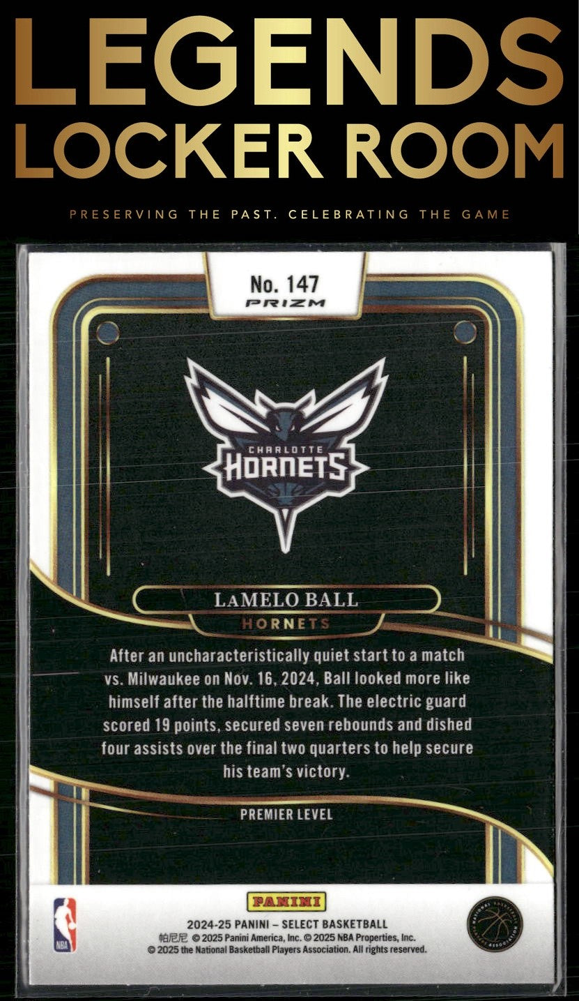 2024-25 Panini Select #147 LaMelo Ball Silver Prizm