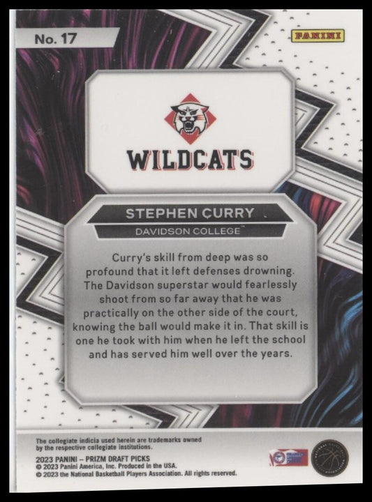 2023 Panini Prizm Draft Picks #17 Stephen Curry Fearless