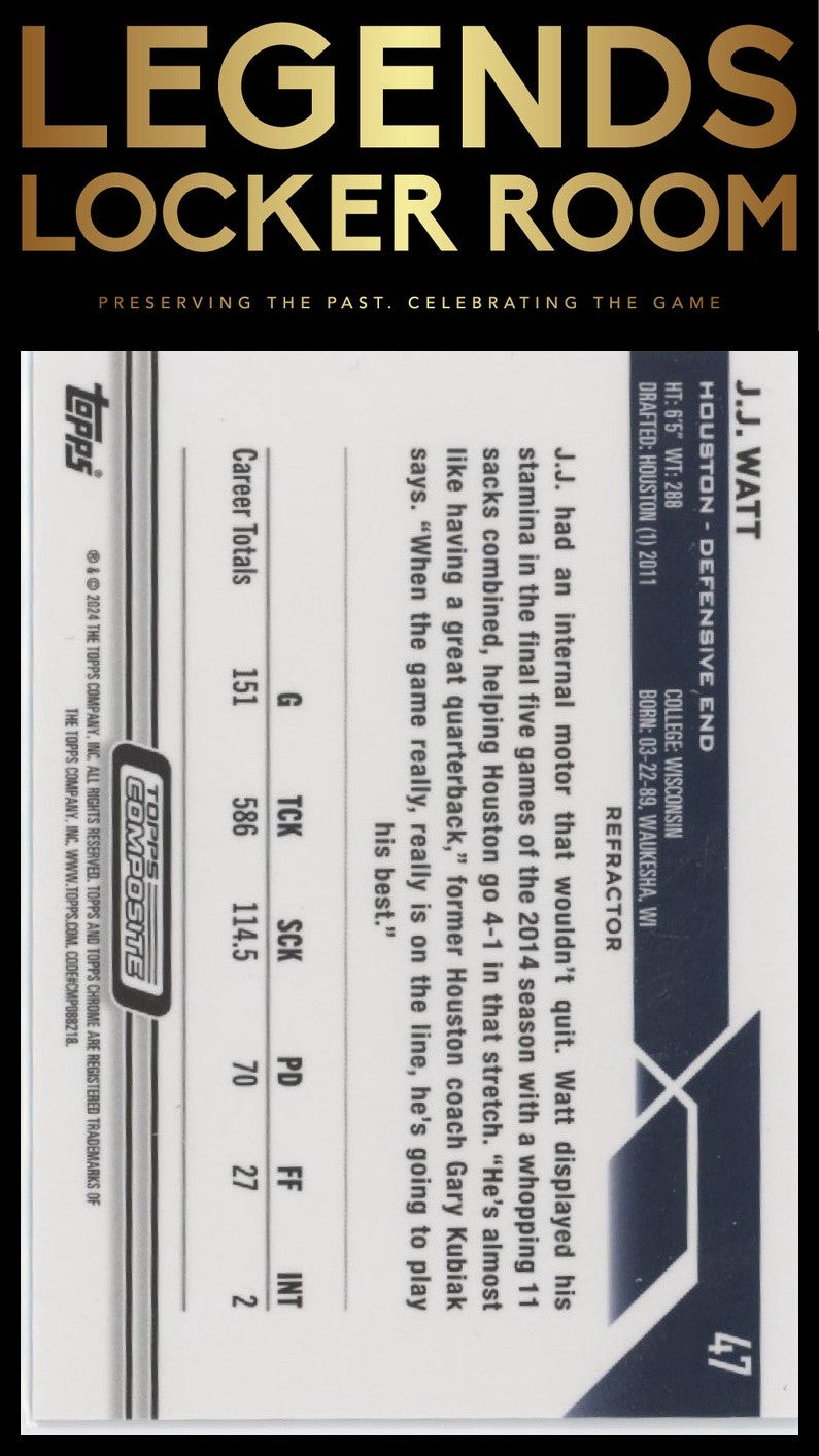 2023 Topps Composite #47 J.J. Watt