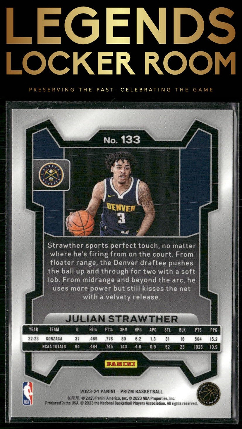 2023-24 Panini Prizm #133 Julian Strawther