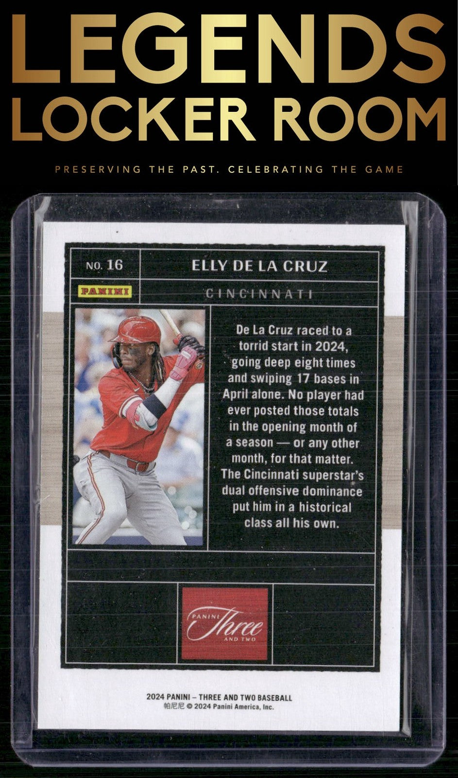 2024 Panini Three and Two #16 Elly De La Cruz #/99