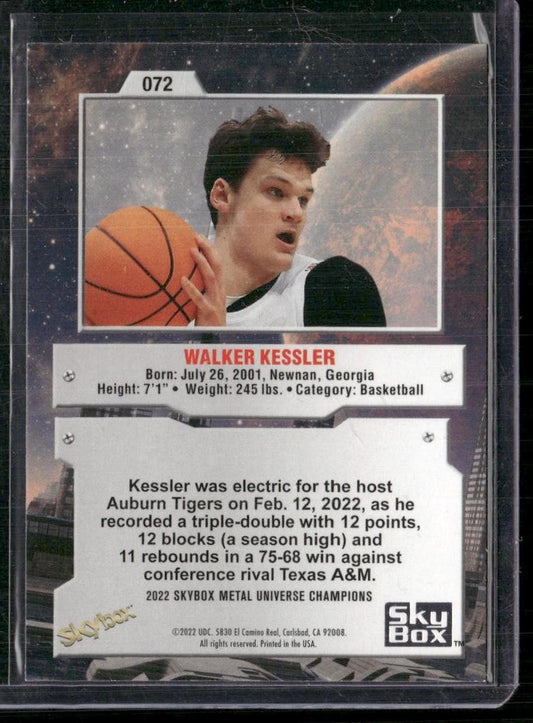 2022 SkyBox Metal Universe Champions #072 Walker Kessler