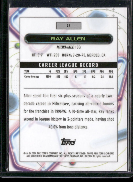 2023-24 Topps Chrome Cosmic #73 Ray Allen