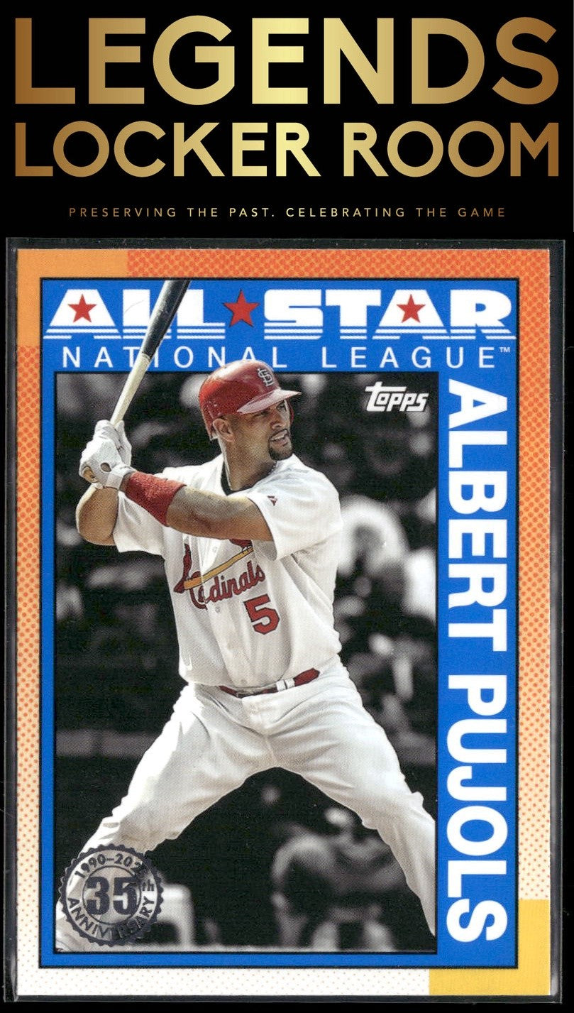 2025 Topps Albert Pujols 1990 Topps Baseball 35th Anniversary All-Stars