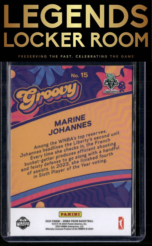 2024 Panini Prizm WNBA #15 Marine Johannes Groovy
