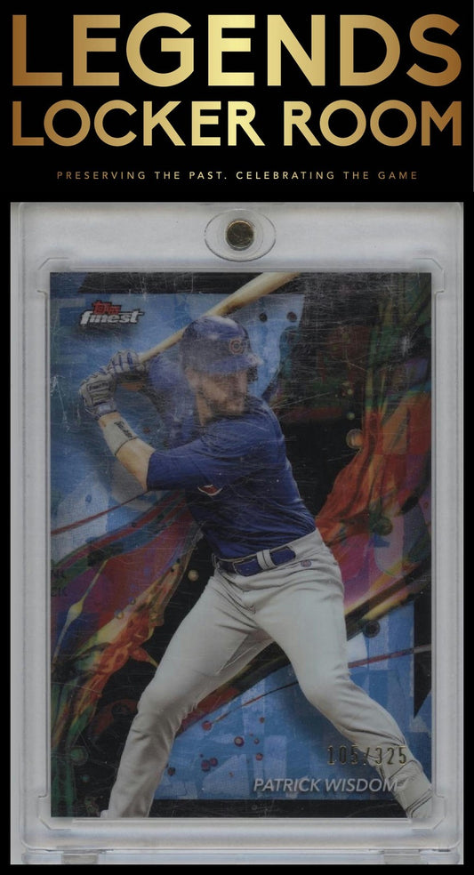 2024 Finest #34 Patrick Wisdom Sky Blue Refractors #/325