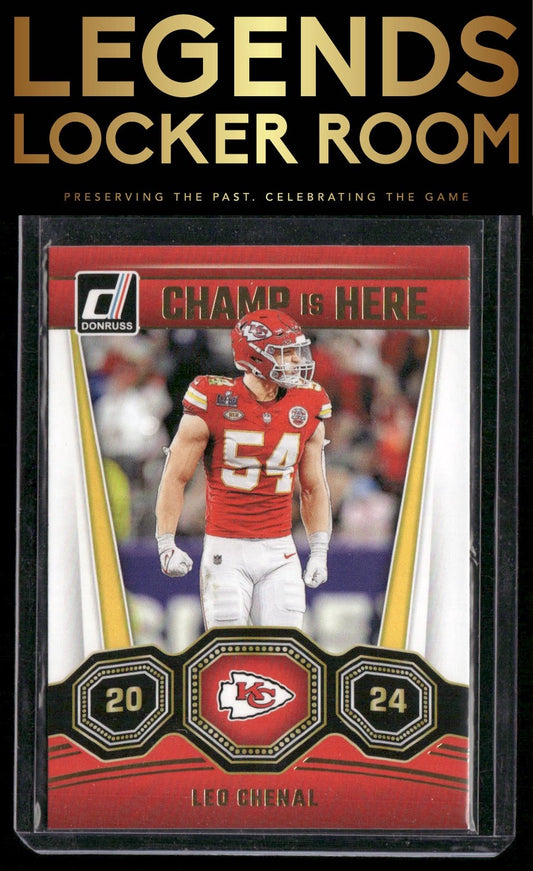 2024 Donruss #12 Leo Chenal Champ is Here