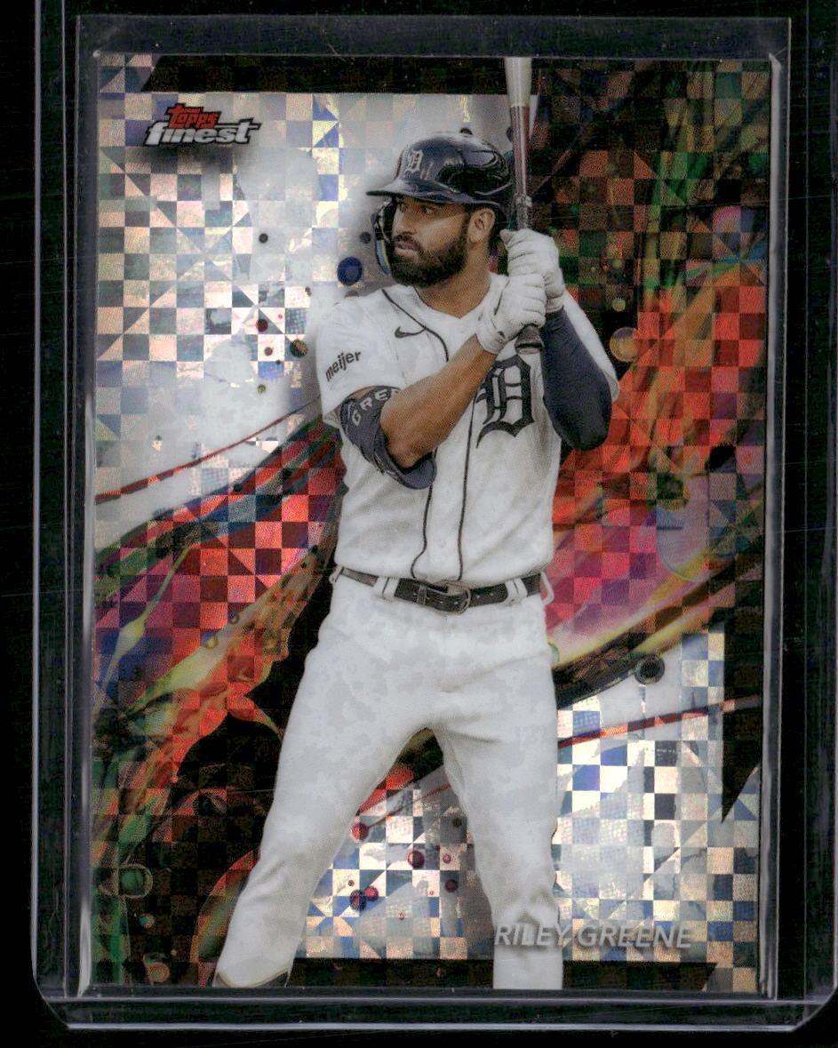 2024 Finest #58 Riley Greene Checkerboard Refractors