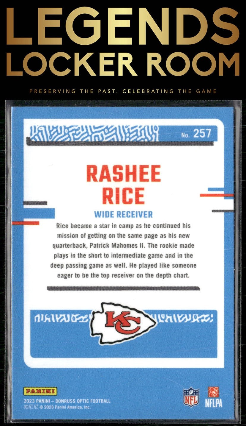 2023 Donruss Optic #257 Rashee Rice