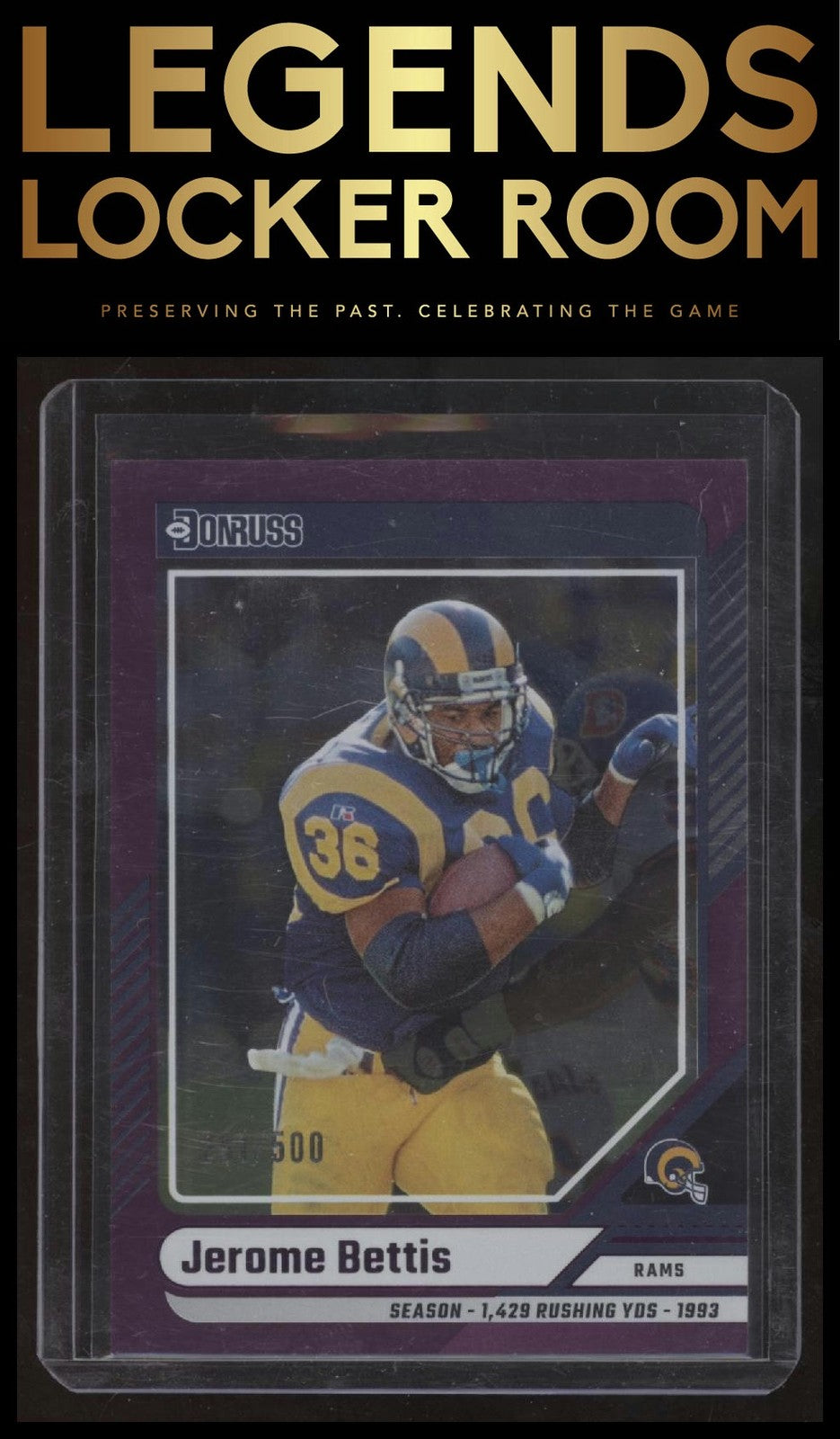 2024 Donruss #29 Jerome Bettis Press Proof Purple /500