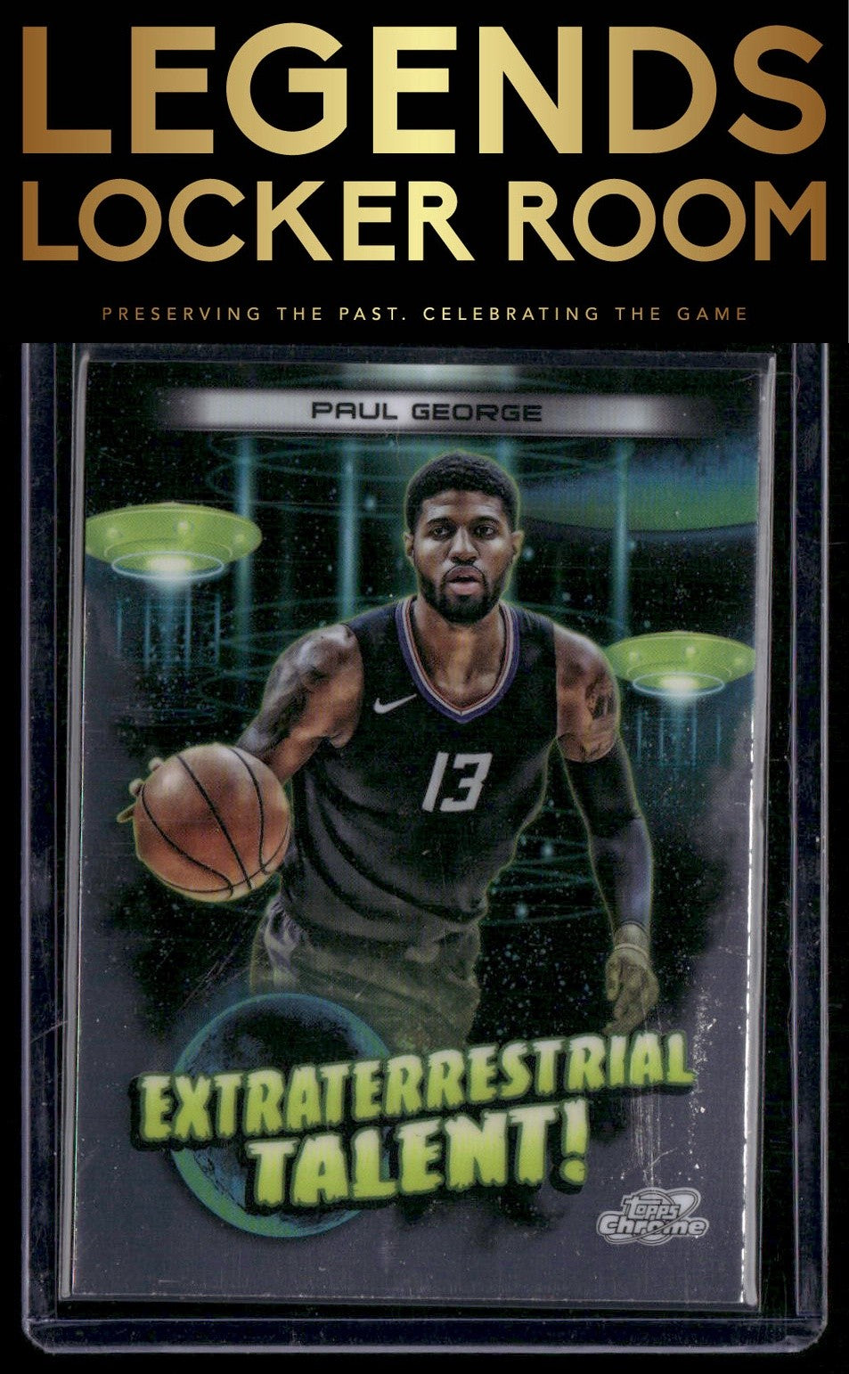 2023-24 Topps Chrome Cosmic #ET-15 Paul George Extraterrestrial Talent