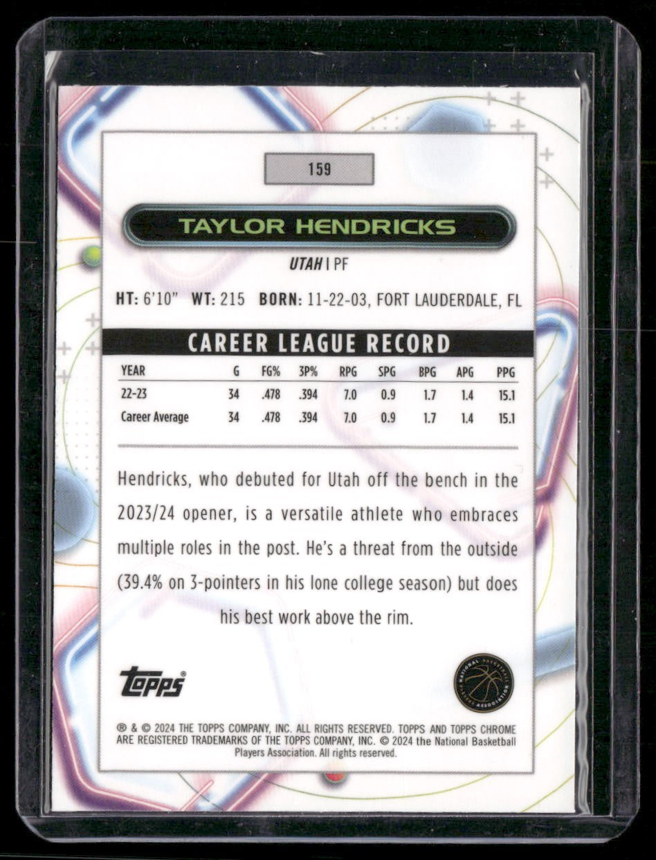 2023-24 Topps Chrome Cosmic #159 Taylor Hendricks