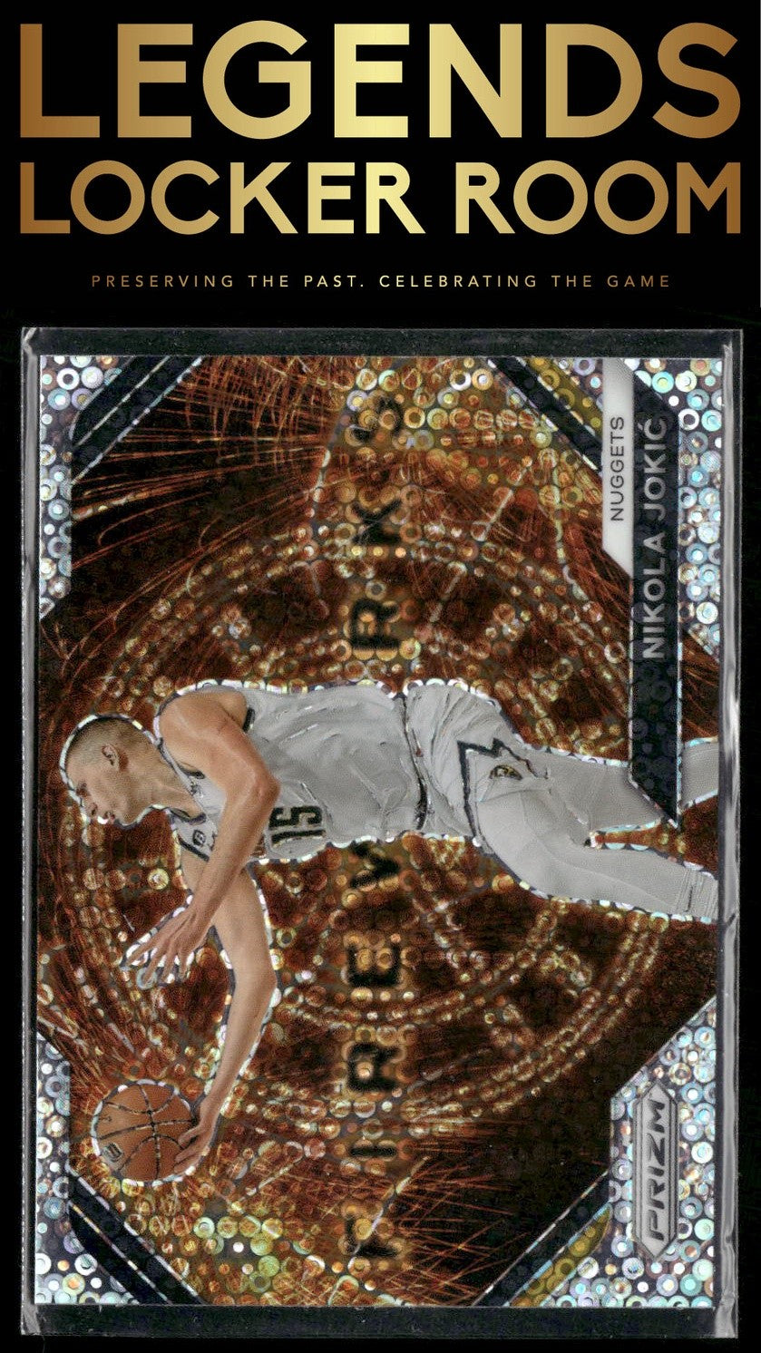 2023-24 Panini Prizm #22 Nikola Jokic Fireworks Prizms Fast Break