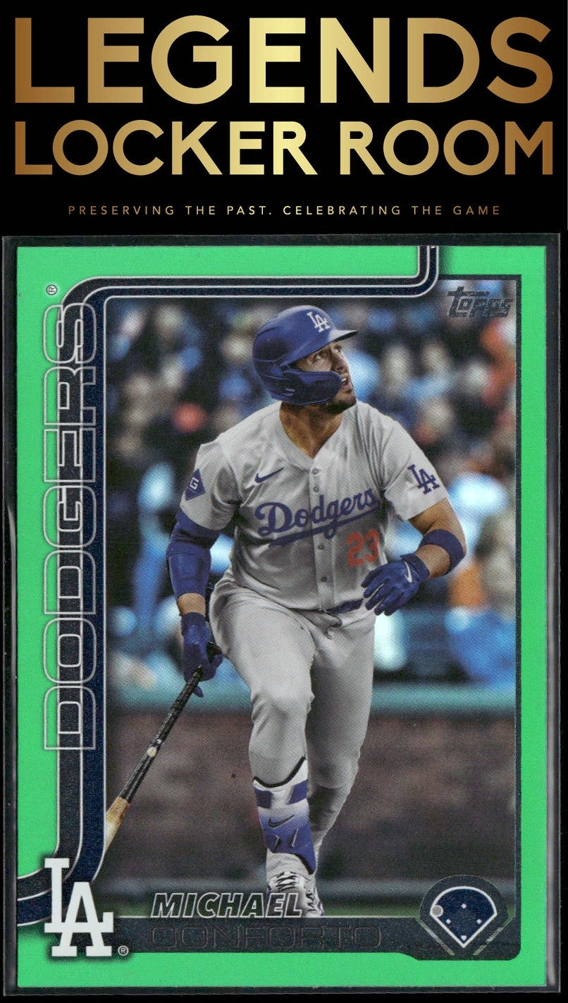 2025 Topps #476 Michael Conforto Green Holo Foil #/99