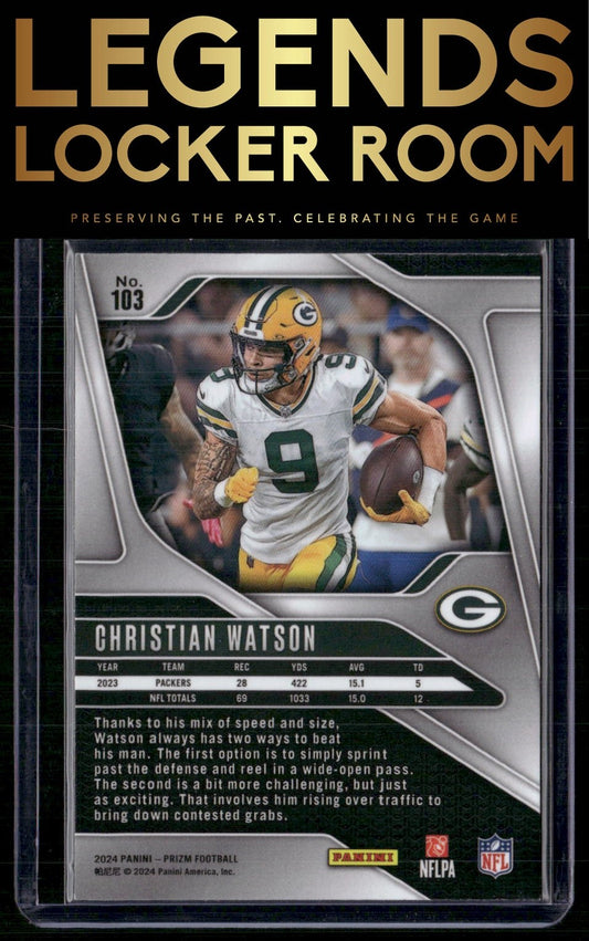 2024 Panini Prizm #103 Christian Watson