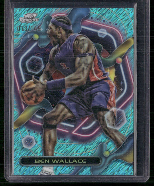 2023-24 Topps Chrome Cosmic #43 Ben Wallace Aqua Equinox Refractors #/149