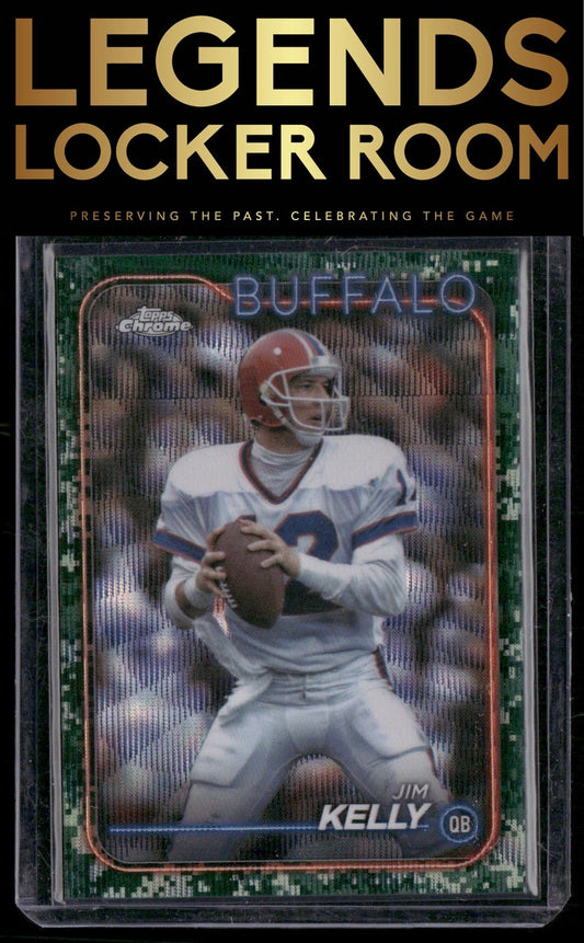 2024 Topps Chrome #7 Jim Kelly Camo Refractor