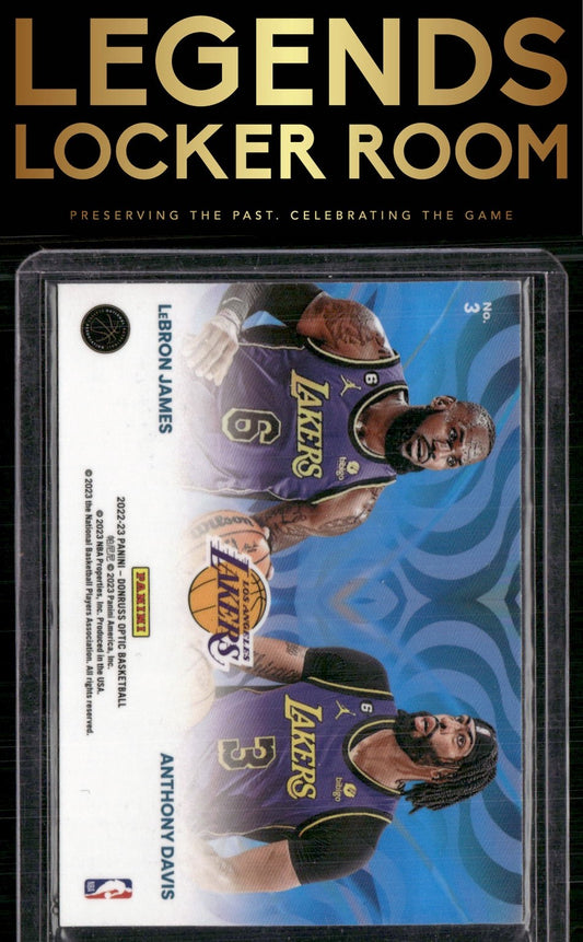 2022-23 Donruss Optic #3 LeBron James / Anthony Davis Optical Illusions