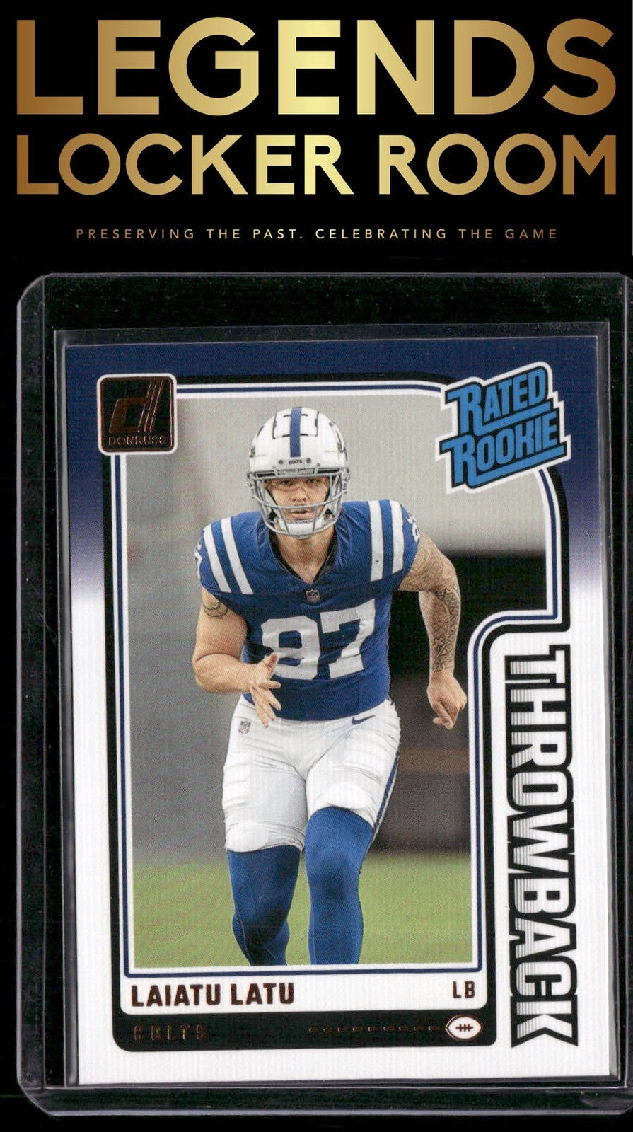 2024 Donruss #14 Laiatu Latu Rated Rookies Throwback