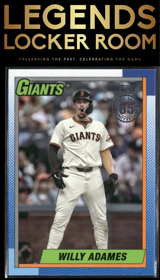 2025 Topps Willy Adames 1990 Topps Baseball 35th Anniversary