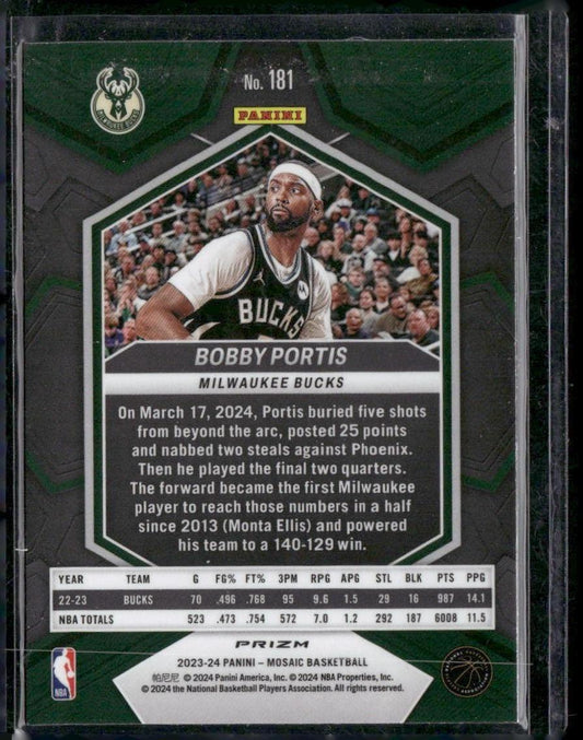 2023-24 Panini Mosaic #181 Bobby Portis Silver