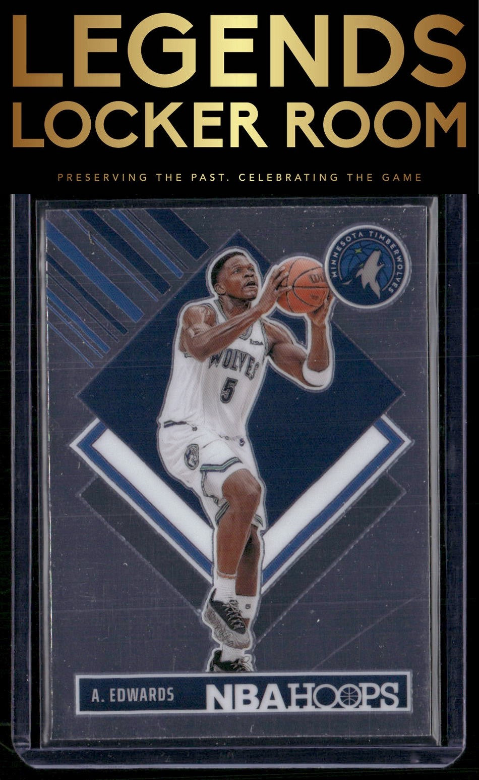 2024-25 Hoops #286 Anthony Edwards Premium Prizms Silver