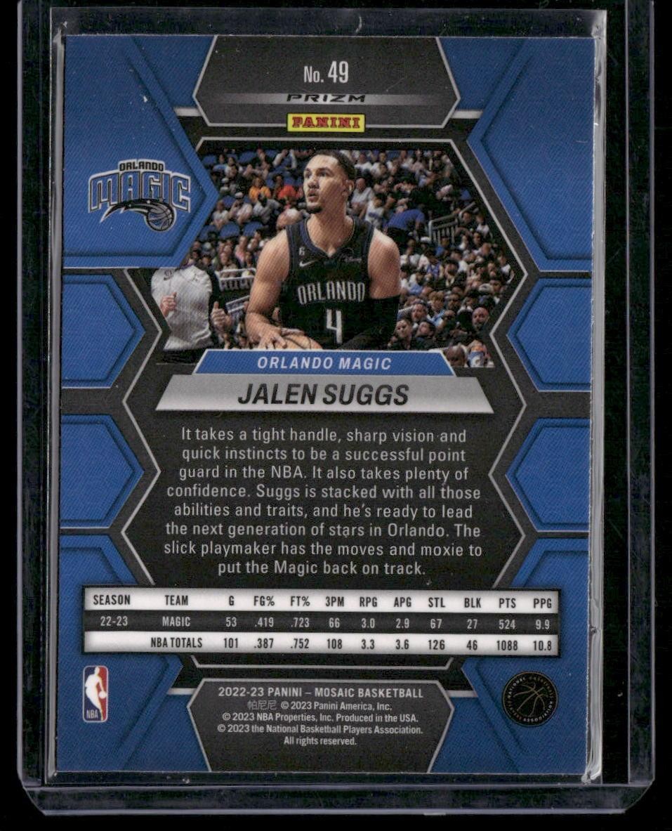 2022-23 Panini Mosaic #49 Jalen Suggs Green