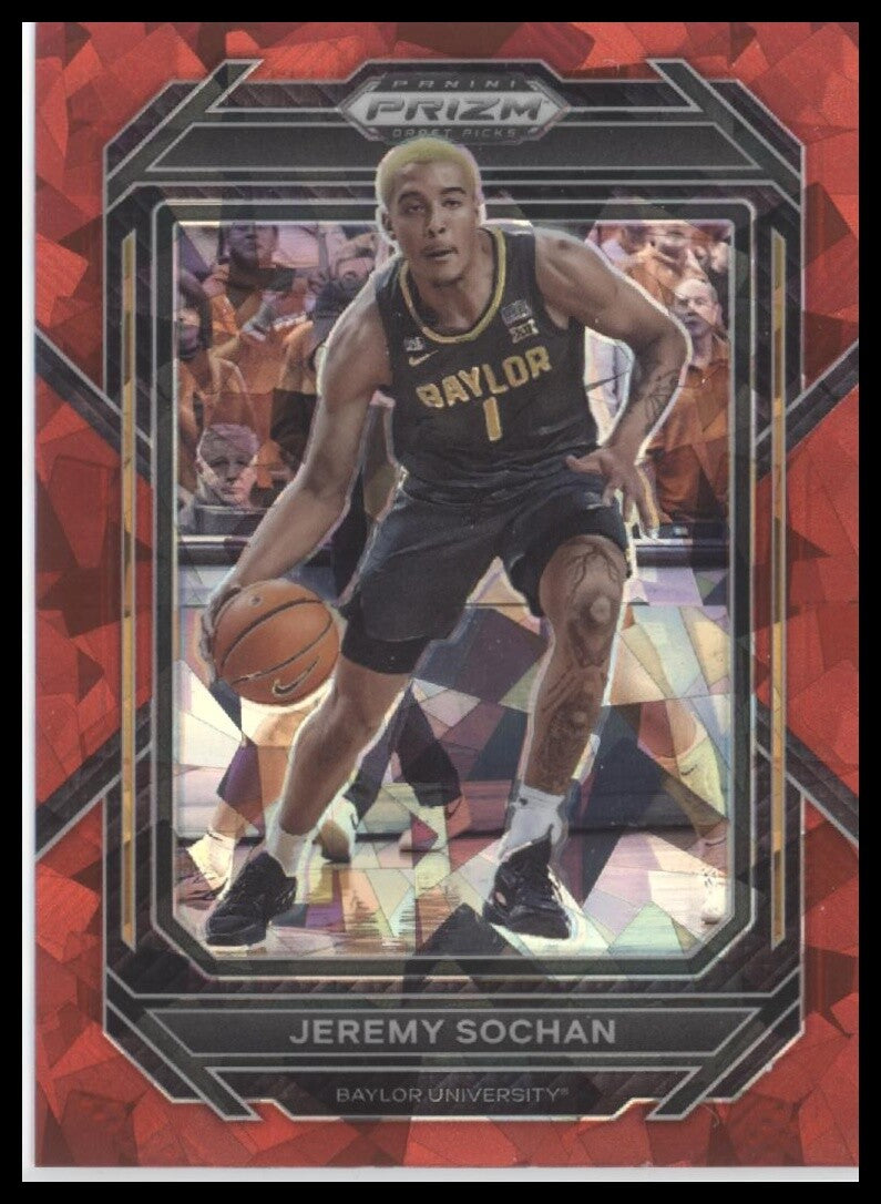 2023 Panini Prizm Draft Picks #94 Jeremy Sochan Red Ice
