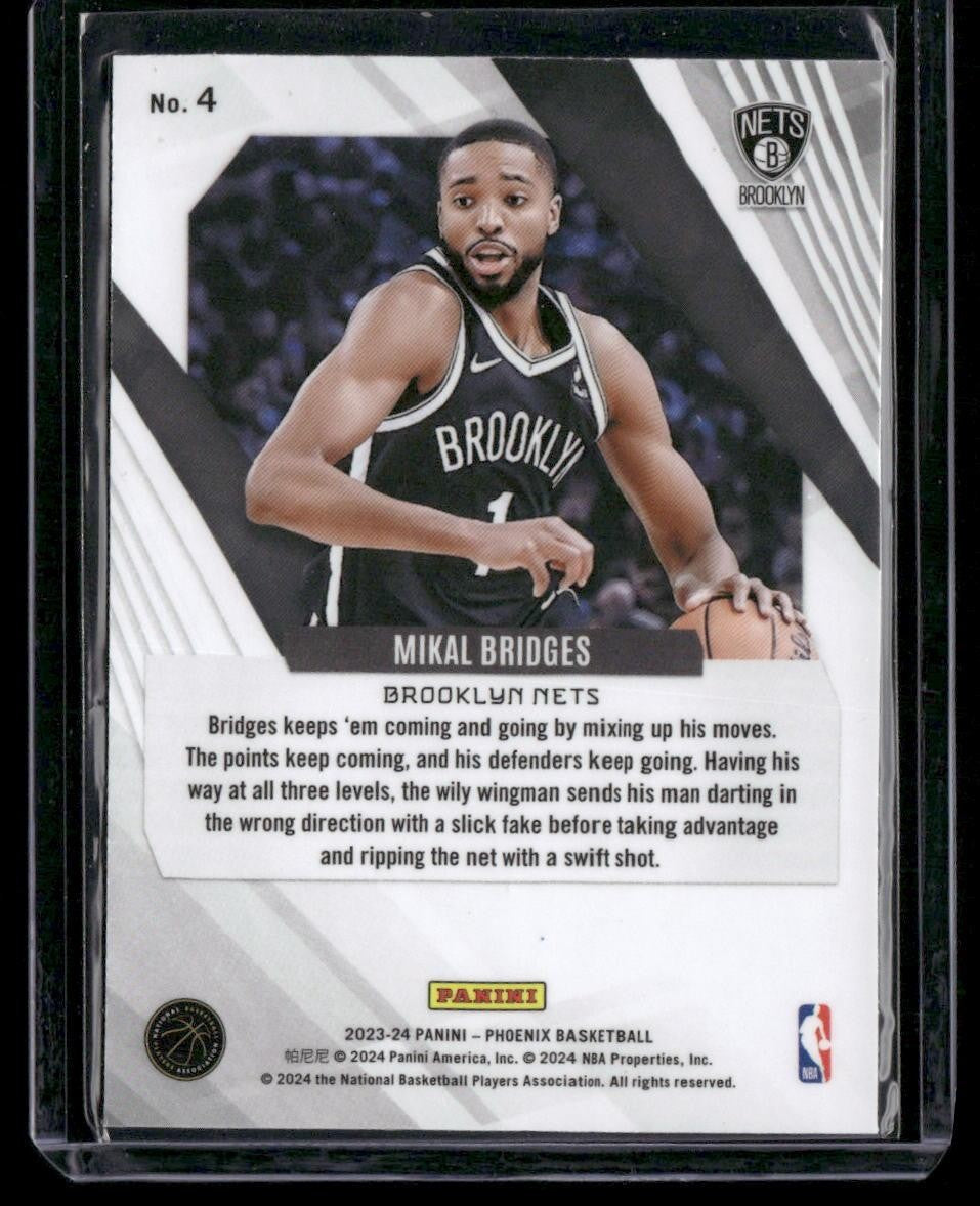 2023-24 Panini Phoenix #4 Mikal Bridges
