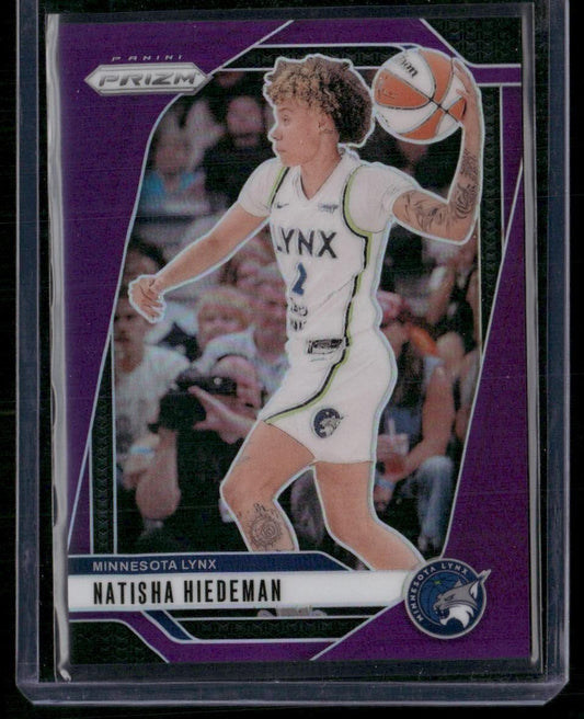 2024 Panini Prizm WNBA #18 Natisha Hiedeman Purple Prizms #/149