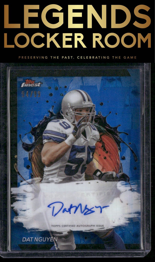 2024 Finest #FA-DN Dat Nguyen Finest Autographs Blue Checkerboard Refractor #/99