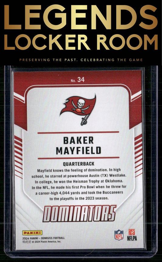 2024 Donruss #34 Baker Mayfield Dominators