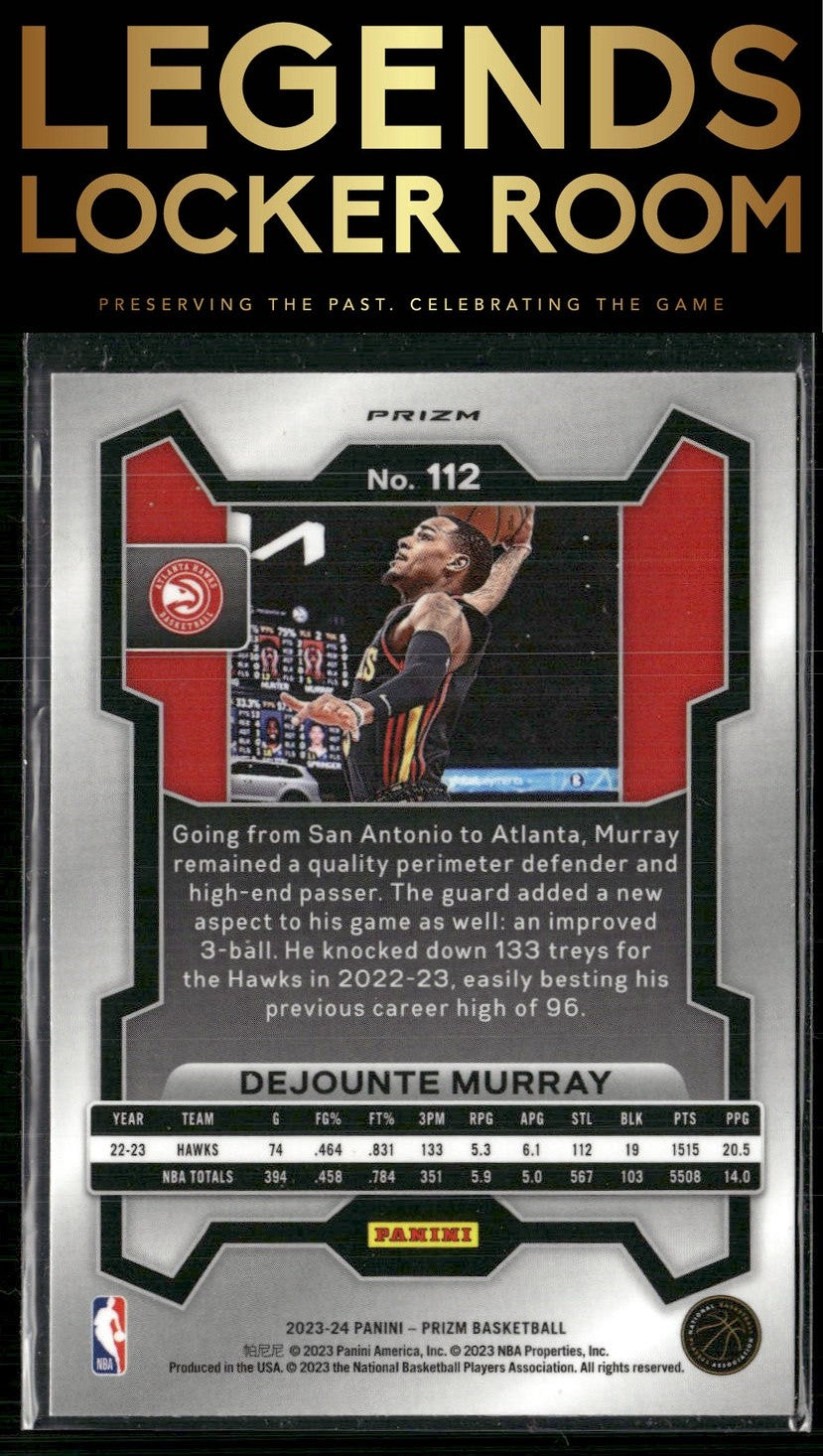 2023-24 Panini Prizm #112 Dejounte Murray Prizms Pulsar