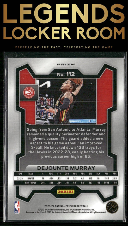 2023-24 Panini Prizm #112 Dejounte Murray Prizms Pulsar