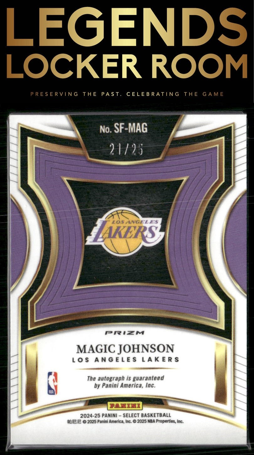 2024-25 Panini Select #SF-MAG Magic Johnson Select Few Signatures /25